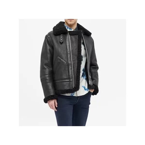 아크네 남성 블랙 가죽 자켓 - Acne Sstudios Mens Black Jackets… - 1