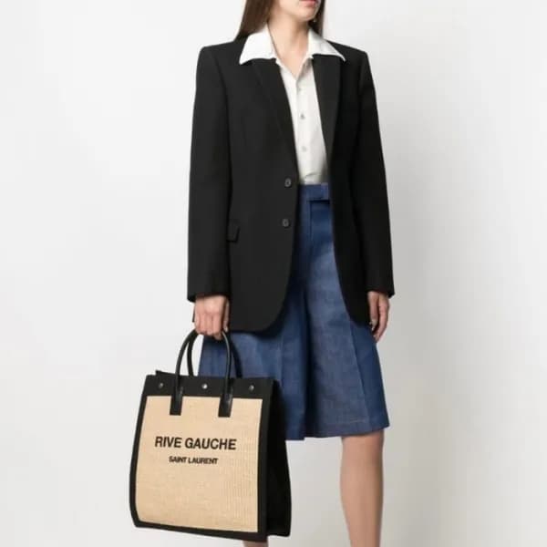 입생로랑 남/녀 베이지 토트백 - Saint Laurent Unisex Beige Tote… - 1