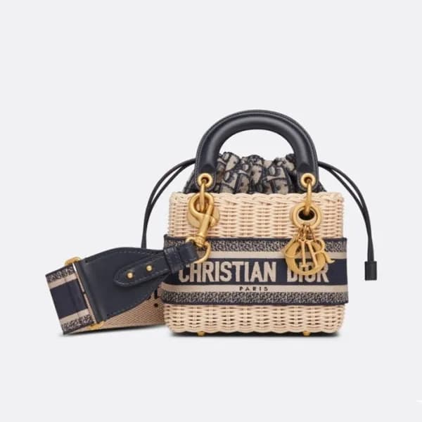 디올 여성 네이비 레이디백 - Dior Womens Navy Lady Bag - di211… - 1