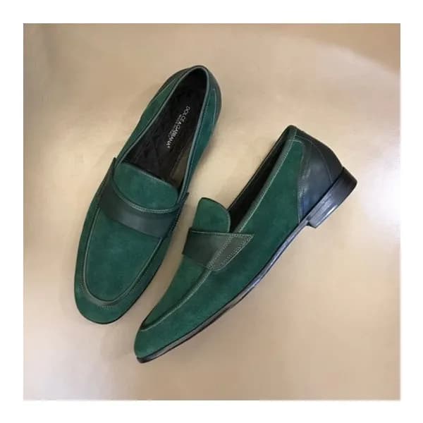 돌체앤가바나 남성 그린 로퍼 - Dolce&Gabbana Mens Green Loafer … - 1