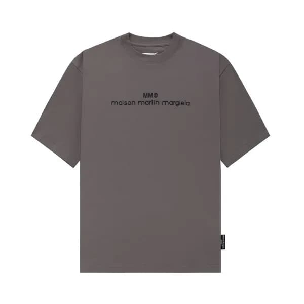 메종마르지엘라 남/녀 크루넥 그레이 반팔티 - Maison Margiela Unisex G… - 1