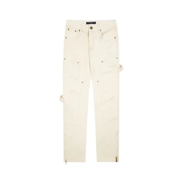 루이비통 남성 아이보리 청바지 - Louis vuitton Mens Ivory Jeans … - 1