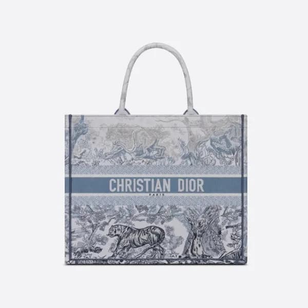 디올 여성 블루 북토트 - Dior Womens Blue Book Tote - di433x - 1