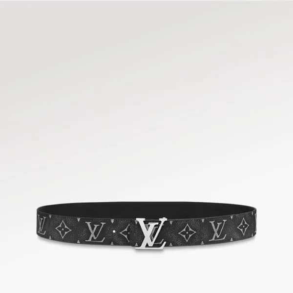 루이비통 남성 시그니처 양면 블랙 벨트 - Louis vuitton Mens Black B… - 1