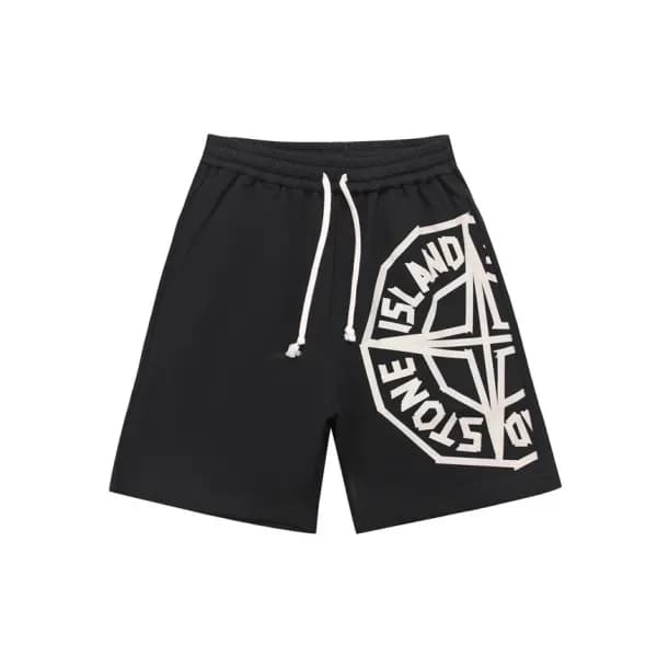 스톤아일랜드 남성 캐쥬얼 블랙 반바지 - Stone Island Mens Black Hal… - 1