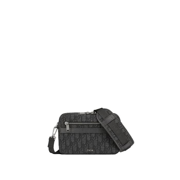 디올 남성 블랙 오블리크 사파리 메신저 백 【매장-340만원대】 - Dior Mens Bl… - 1