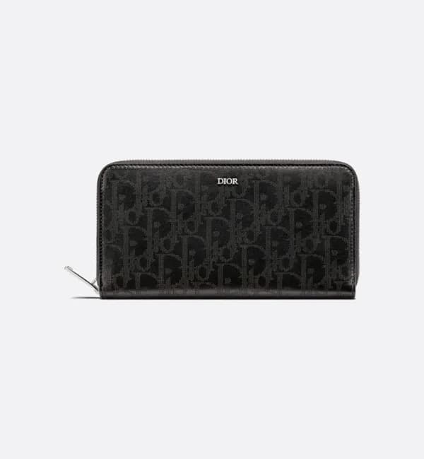 디올 남성 블랙 지퍼돌이 장지갑 - Dior Mens Black Zippy Wallets … - 1
