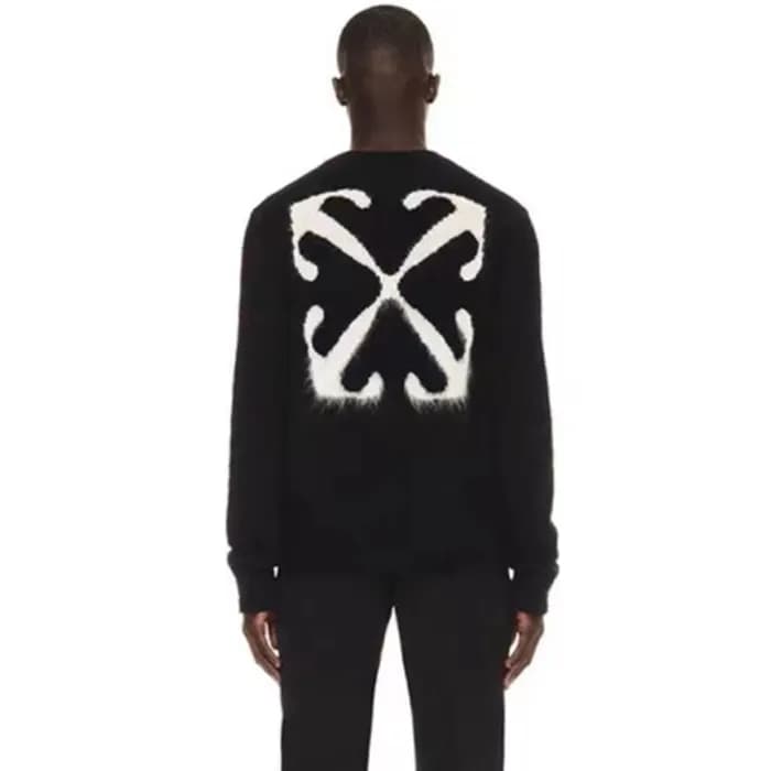 오프화이트 남성 블랙 니트 - Off-white Mens Black Knits - of74… - 1