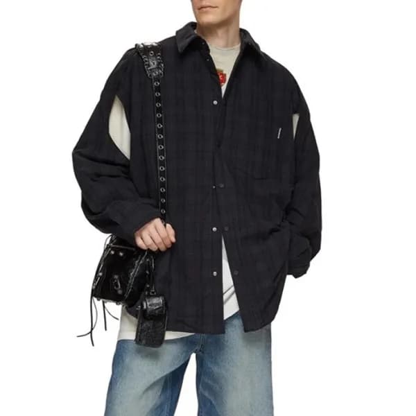 발렌시아가 트렌디 남성 블랙 셔츠 - Balenciaga Mens Black Shirts … - 1