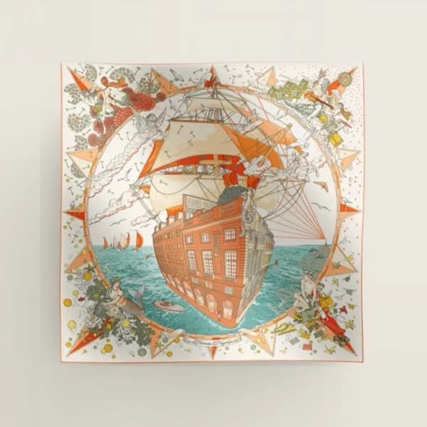 에르메스 여성 화이트 스카프 - Hermes Womens White Scarf - acc1… - 1