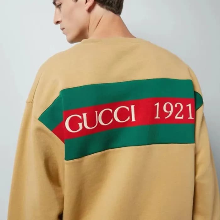 구찌 남성 베이직 카키 맨투맨 - Gucci Mens Khaki Tshirts - guc2… - 1