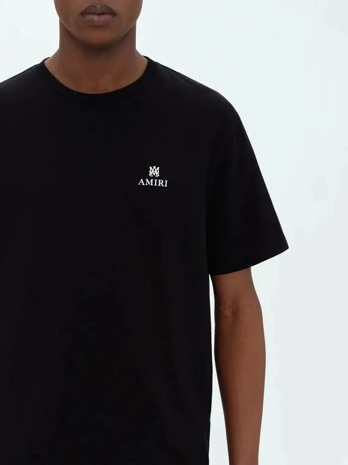 아미리 남성 블랙 반팔티 - Amiri Mens Black Tshirts - amr318x - 1