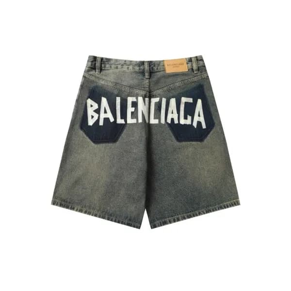 발렌시아가 남성 블루 반바지 - Balenciaga Mens Blue Half-pants … - 1