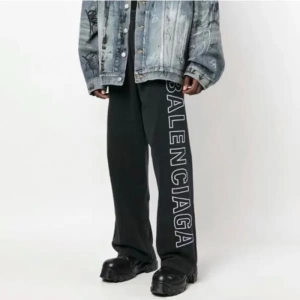 발렌시아가 남성 블랙 청바지 - Balenciaga Mens Black Jeans - ba… - 1