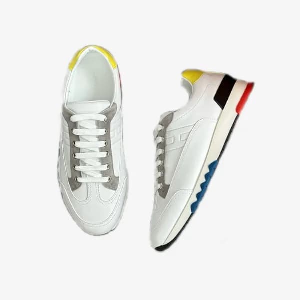 에르메스 남성 화이트 스니커즈 - Hermes Mens White Sneakers - he… - 1