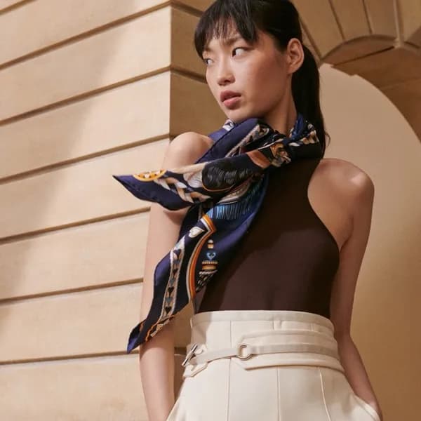 에르메스 여성 실크 스카프 - Hermes Womens Silk Scarf - acc224… - 1