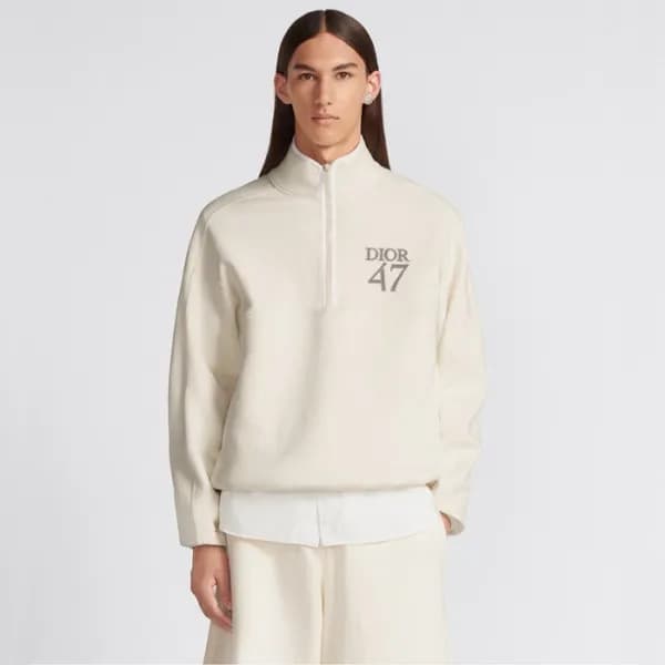 디올 남성 집업 긴팔티 - Dior Mens White Tshirts - dic1924x - 1