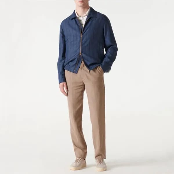 브루넬로쿠치넬리 남성 화이트 스니커즈 - Brunello Cucinelli Mens Whi… - 1