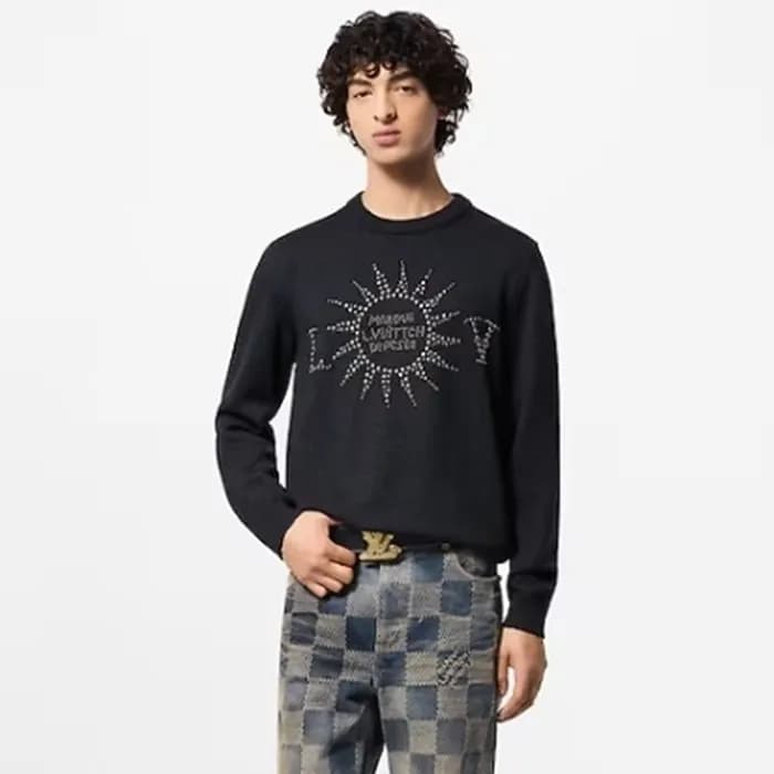 루이비통 남성 라운드 스웨터 - Louis vuitton Mens Round Sweater… - 1
