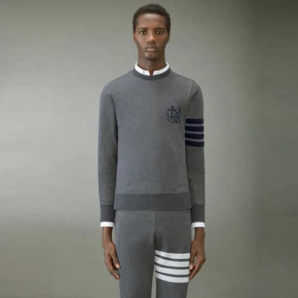 톰브라운 남성 라운드 맨투맨 - Thom Browne Mens Round Tshirts -… - 1