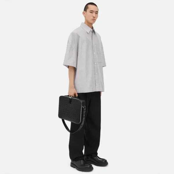 보테가베네타 남성 클래식 서류가방 - Bottega Veneta Mens Business … - 1