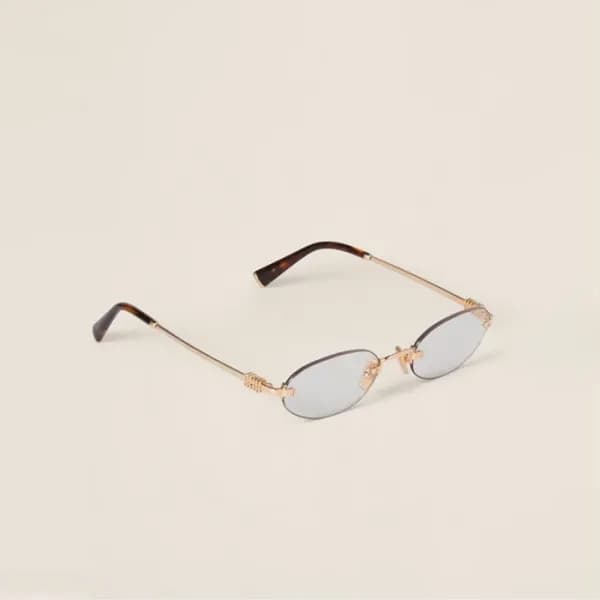 미우미우 여성 프리미엄 메탈 프레임 선글라스 - Miumiu Womens Premium M… - 1