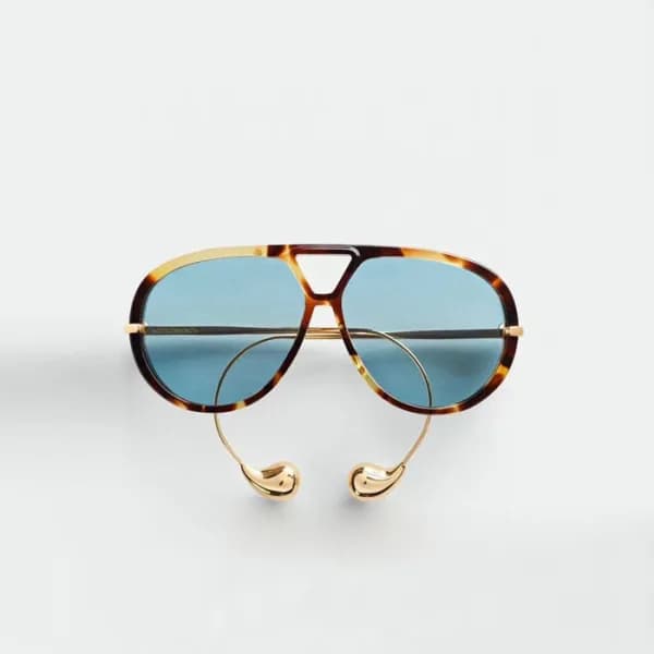 보테가베네타 여성 프리미엄 메탈 프레임 선글라스 - Bottega veneta Womens… - 1