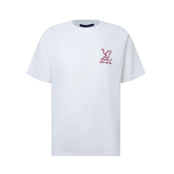 루이비통 남성 라운드 반팔 티셔츠 - Louis vuitton Mens Round Tshi… - 1