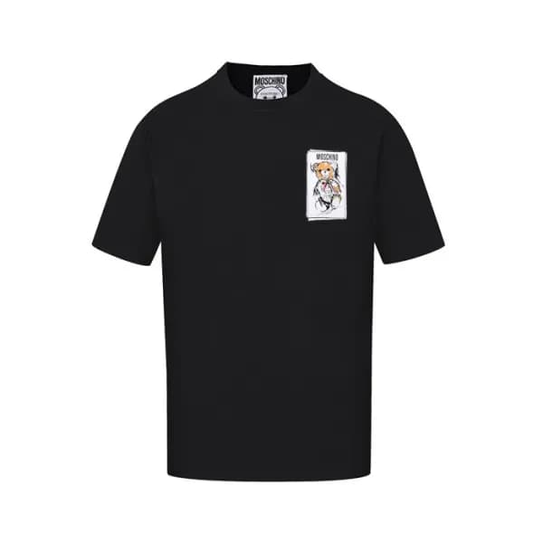 모스키노 남성 크루넥 반팔티 - Moschino Mens Round Tshirt - moc… - 1