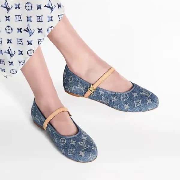 루이비통 여성 로미 플랫 발레리나 - Louis vuitton Womens Romi Fla… - 1