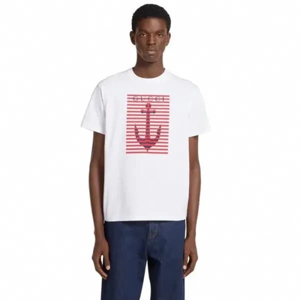 구찌 남성 라운드 반팔티 - Gucci Mens Round Tshirt - guc7092x - 1