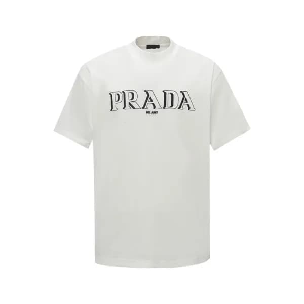 프라다 남성 라운드 반팔티 - Prada Mens Round Tshirt - prc7365… - 1