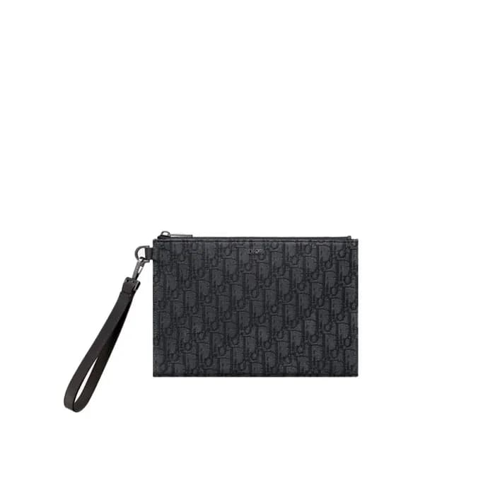 디올 남성 오블리크 A5 파우치 - Dior Mens Oblique A5 Pouch - d… - 1