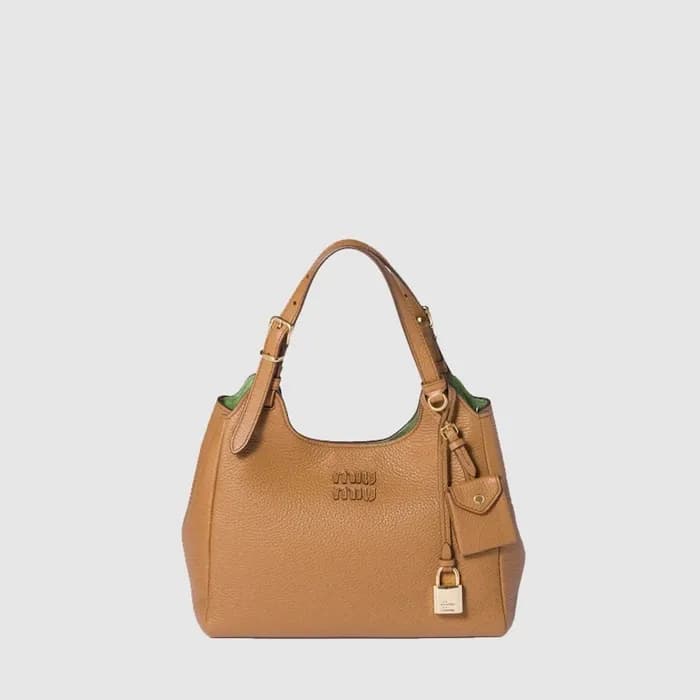 미우미우 여성 가죽 핸드백 - Miumiu Womens Leather Handbag - m… - 1