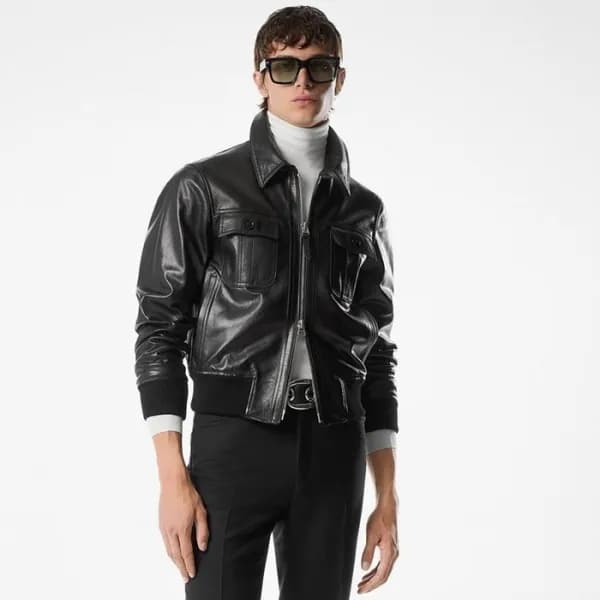 톰포드 남성 가죽 자켓 - Tom Ford Mens Leather Jacket - toc1… - 1