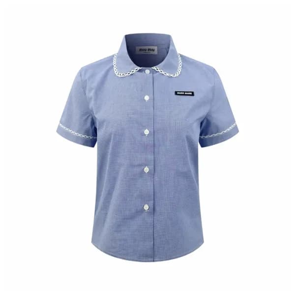 미우미우 여성 반팔 셔츠 - Miumiu Womens Polo Shirts - mic146… - 1