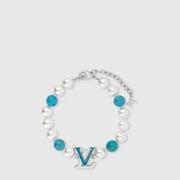 루이비통 남성 터콰이즈 로데오 팔찌 - Louis vuitton Mens Turquoise… - 1