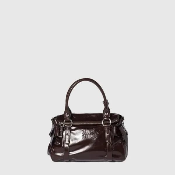 미우미우 여성 가죽 탑 핸들 백 - Miumiu Womens Leather Top Hand… - 1