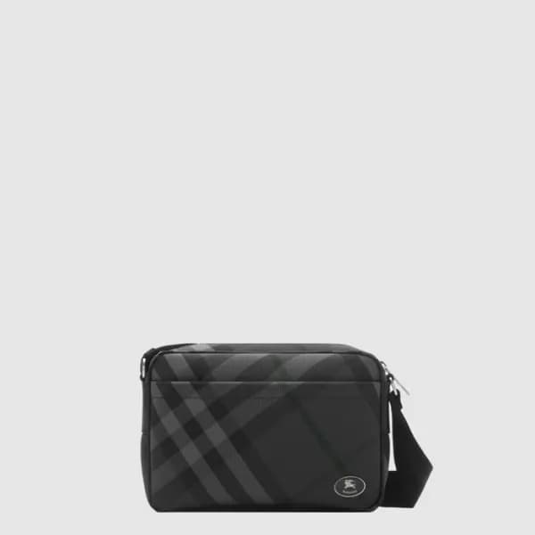 버버리 남성 슬림 그리드 크로스바디 백 - Burberry Mens Slim Grid Cr… - 1