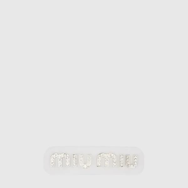 미우미우 여성 위커 헤어클립 - Miumiu Womens Wicker Hair Clip -… - 1