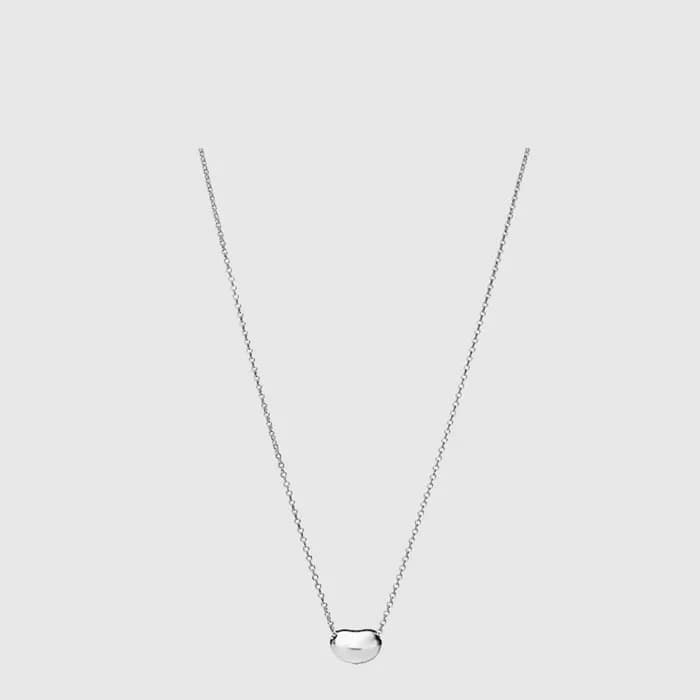 티파니 여성 빈 디자인 펜던트 스털링 네크리스 - Tiffany & Co Womens Bean Design Pendant Sterling Necklace - acc9265x - 1