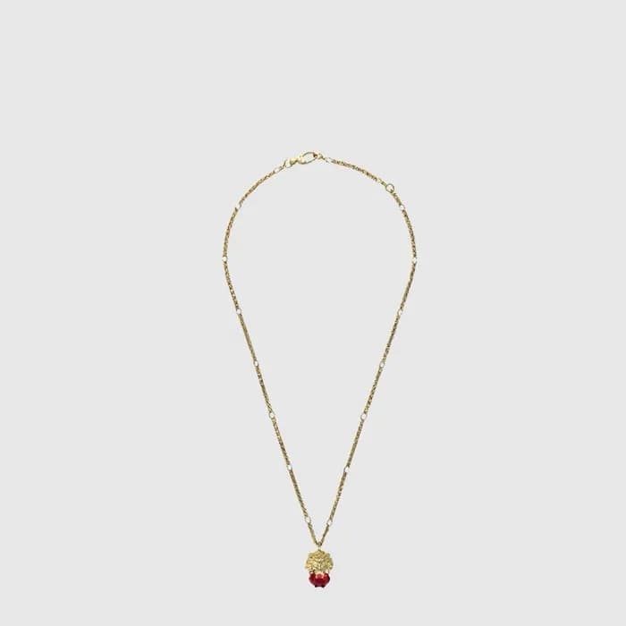 구찌 여성 크리스탈 펜던트 네크리스 - Gucci Womens Crystal Pendant Necklace - acc10768x - 1