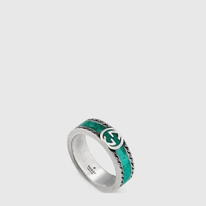 구찌 남/녀 인터로킹 링 - Gucci Unisex Interlocking Ring - acc10962x - 1