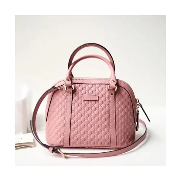 Gucci Micro Ssima Mini Dome Women Tote Shoulder Ba… - 1