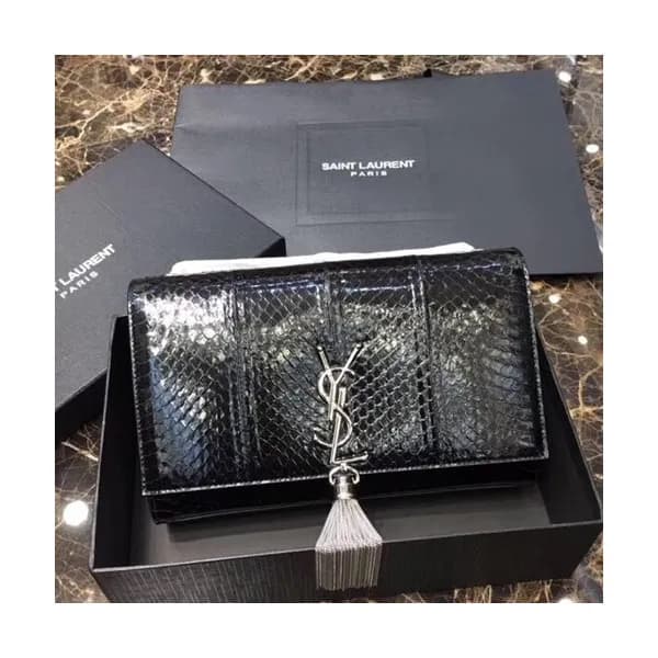 Saint Laurent Women Tassel Chain Satchel Shoulder … - 1