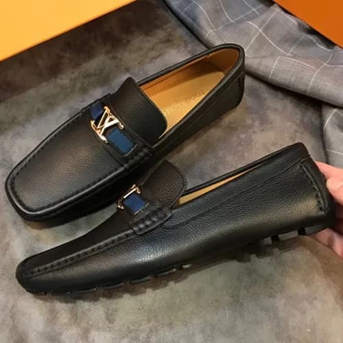 LOUIS VUITTON 2018 MENS STRAP LEATHER LOAFER - 루이… - 1