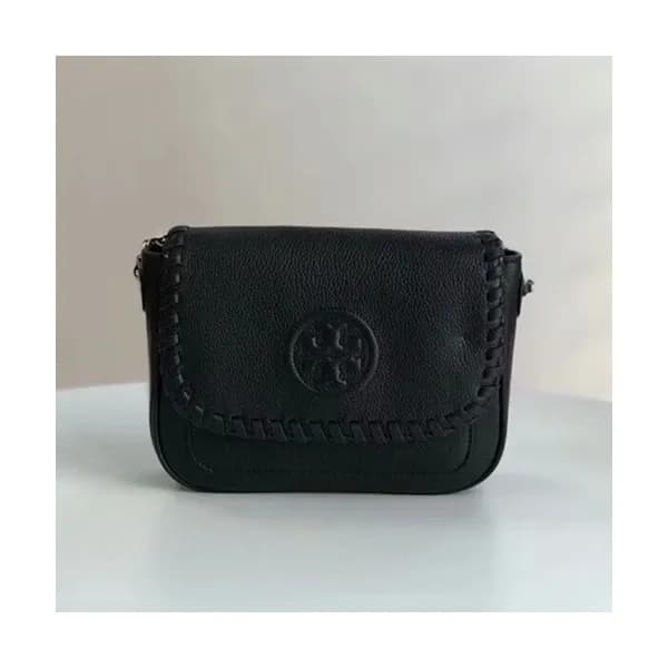 Tory Burch Leather Black Marion Cross Bag,20cm - 토… - 1