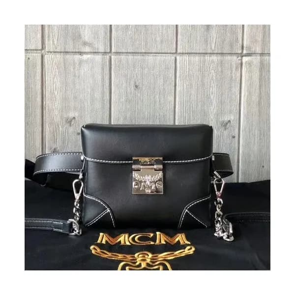 MCM Visetos Leather Belt Bag / Shoulder Bag,16.5cm… - 1