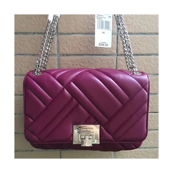 Michael Kors 2018 Leather Chain Shoulder Bag,26cm … - 1