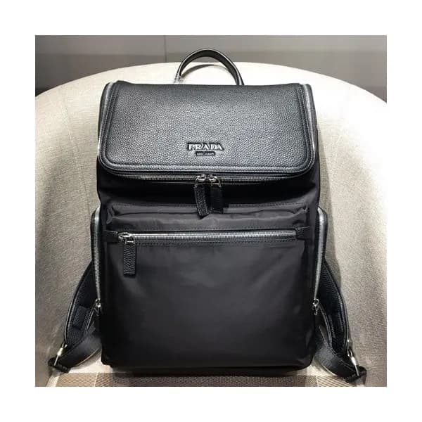 Prada 2019 Leather&Nylon Back Pack,40CM - 프라다 2019… - 1